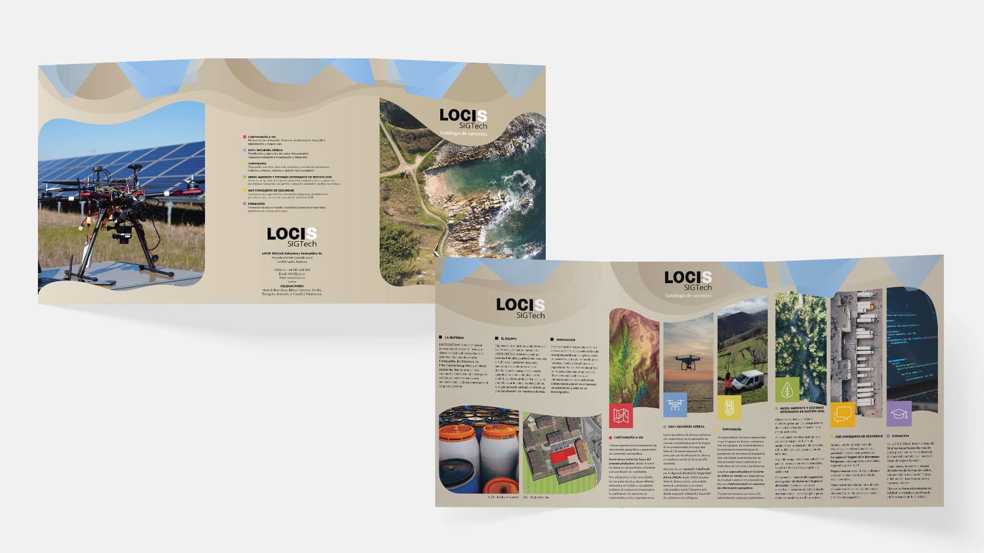 Diseño de folleto para Locis.